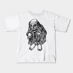 Scary brownie or goblin Kids T-Shirt